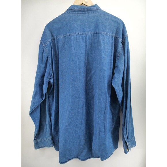 Vintage The Lion King Long sleeve Denim Button Up Size XL Broadway Musical - Picture 8 of 8